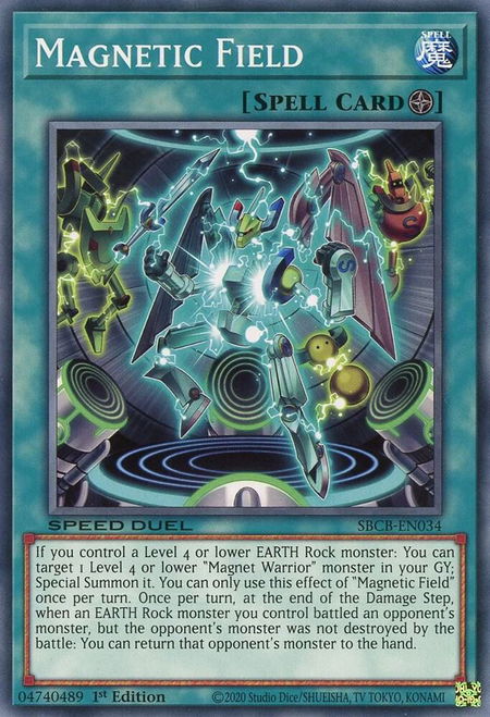 Magnetic Field - Speed Duel: Battle City Box YuGiOh trading card