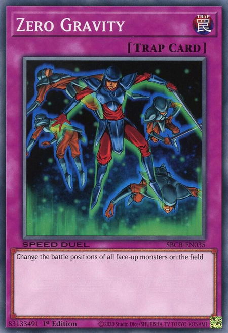 Zero Gravity - Speed Duel: Battle City Box YuGiOh trading card