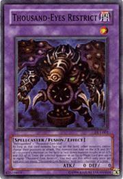 Thousand-Eyes Restrict - Duelist League Promo (DL) #DL1-001 - Super Rare YuGiOh Trading Card