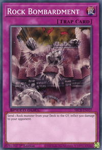 Rock Bombardment - Speed Duel: Battle City Box (SBCB) #SBCB-EN037 - Common / Short Print YuGiOh Trading Card