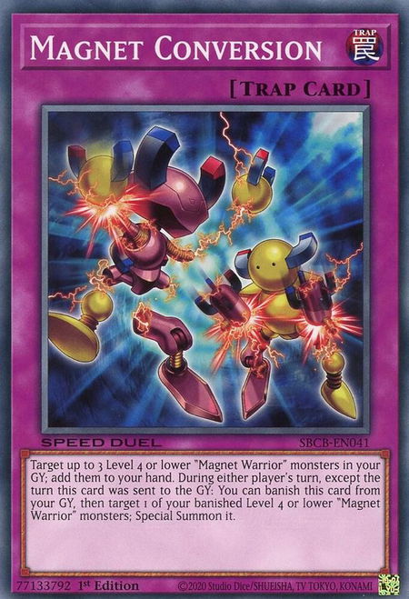 Magnet Conversion - Speed Duel: Battle City Box YuGiOh trading card