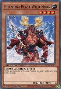 Phantom Beast Wild-Horn - Speed Duel: Battle City Box (SBCB) #SBCB-EN045 - Common / Short Print YuGiOh Trading Card