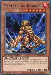 Manticore of Darkness - Speed Duel: Battle City Box (SBCB) #SBCB-EN049 - Common / Short Print YuGiOh Trading Card
