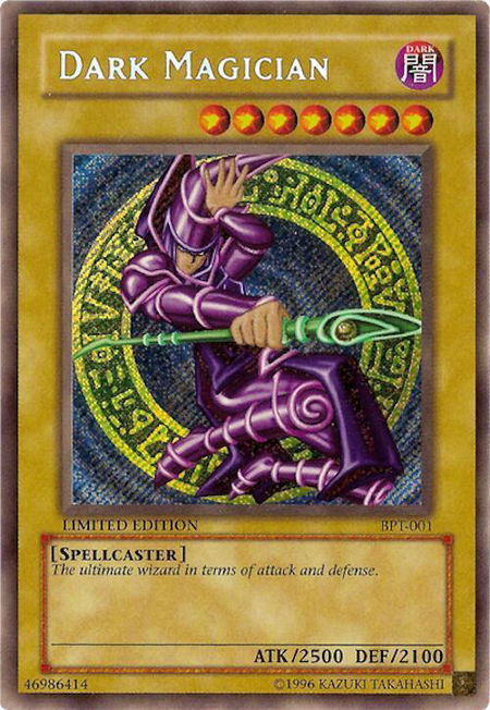 Dark Magician trading card from 2002 Collectors Tin Dark Magician - 2002 Collectors Tin YuGiOh trading card
