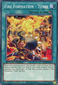 Fire Formation - Tenki - Speed Duel: Battle City Box (SBCB) #SBCB-EN057 - Common / Short Print YuGiOh Trading Card