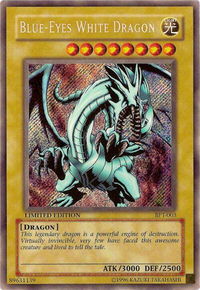 Blue-Eyes White Dragon - 2002 Collectors Tin (BPT) #BPT-003 - Secret Rare YuGiOh Trading Card