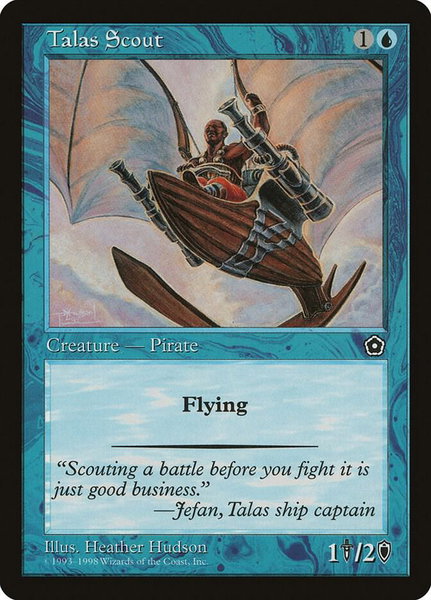 Talas Scout - Portal Second Age Magic: The Gathering trading card