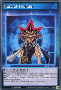 Fury of Thunder - Speed Duel: Battle City Box (SBCB) #SBCB-ENS01 - Common / Short Print YuGiOh Trading Card