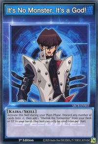 It's No Monster, It's a God! - Speed Duel: Battle City Box (SBCB) #SBCB-ENS02 - Common / Short Print YuGiOh Trading Card