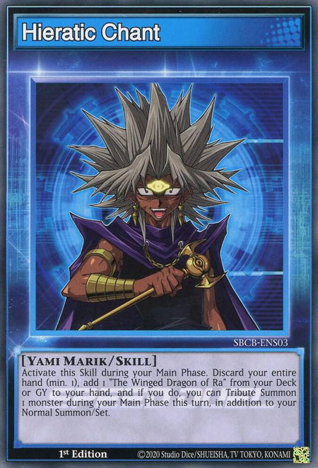 Hieratic Chant - Speed Duel: Battle City Box YuGiOh trading card