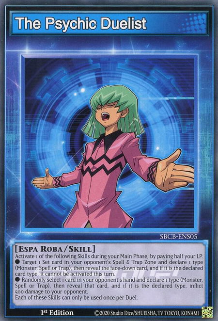 The Psychic Duelist - Speed Duel: Battle City Box YuGiOh trading card