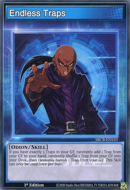 Endless Traps - Speed Duel: Battle City Box YuGiOh trading card