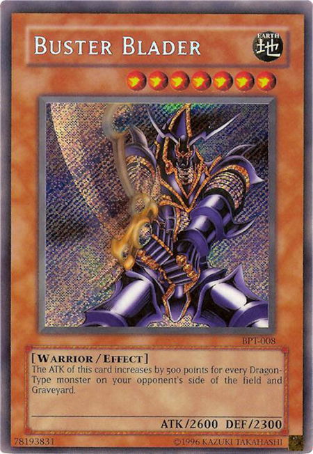 Buster Blader trading card from 2003 Collectors Tin Buster Blader - 2003 Collectors Tin YuGiOh trading card