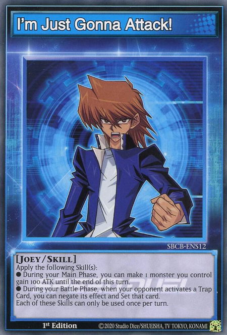 I'm Just Gonna Attack! - Speed Duel: Battle City Box YuGiOh trading card