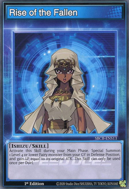 Rise of the Fallen - Speed Duel: Battle City Box YuGiOh trading card