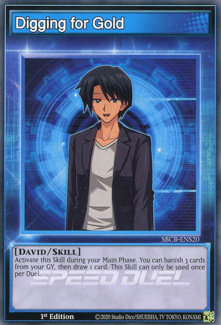 Digging for Gold - Speed Duel: Battle City Box YuGiOh trading card
