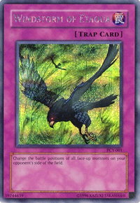 Windstorm of Etaqua - Power of Chaos: Yugi the Destiny (PCY) #PCY-001 - Prismatic Secret Rare YuGiOh Trading Card