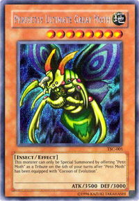 Perfectly Ultimate Great Moth (The Sacred Cards) - Yu-Gi-Oh! Video Game Promotional Cards (VDP) #TSC-001 - Secret Rare YuGiOh Trading Card
