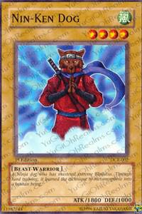 Nin-Ken Dog trading card from Dark Crisis Nin-Ken Dog - Dark Crisis YuGiOh trading card