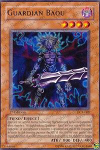 Guardian Baou trading card from Dark Crisis Guardian Baou - Dark Crisis YuGiOh trading card