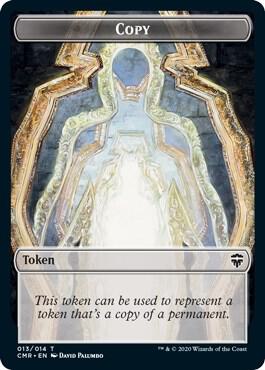 Copy // Treasure Double-Sided Token - Commander Legends Magic: The Gathering trading card