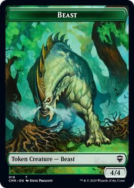 Beast (019) // Elephant Double-Sided Token - Commander Legends Magic: The Gathering trading card