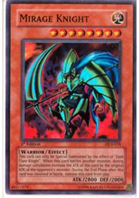 Mirage Knight trading card from Dark Crisis Mirage Knight - Dark Crisis YuGiOh trading card