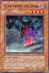 Fear from the Dark trading card from Dark Crisis Fear from the Dark - Dark Crisis YuGiOh trading card