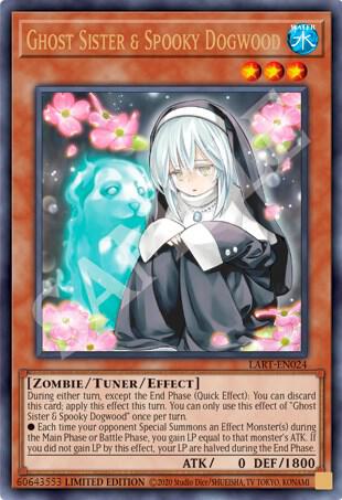 Ghost Sister & Spooky Dogwood trading card from The Lost Art Promotion Ghost Sister & Spooky Dogwood - The Lost Art Promotion YuGiOh trading card
