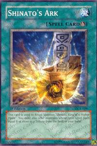 Shinato's Ark trading card from Dark Crisis Shinato's Ark - Dark Crisis YuGiOh trading card