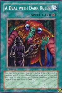 A Deal with Dark Ruler - Dark Crisis (DCR) #DCR-030 - Common / Short Print YuGiOh Trading Card