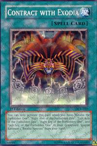 Contract with Exodia trading card from Dark Crisis Contract with Exodia - Dark Crisis YuGiOh trading card