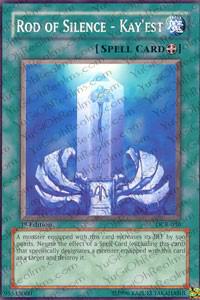 Rod of Silence - Kay'est trading card from Dark Crisis Rod of Silence - Kay'est - Dark Crisis YuGiOh trading card