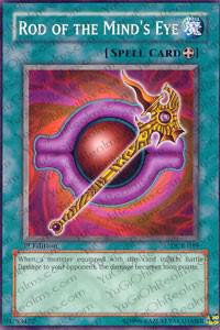 Rod of the Mind's Eye trading card from Dark Crisis Rod of the Mind's Eye - Dark Crisis YuGiOh trading card