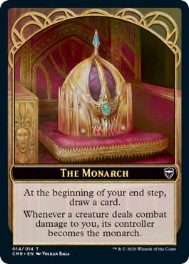 The Monarch // Spirit Double-Sided Token - Commander Legends Magic: The Gathering trading card