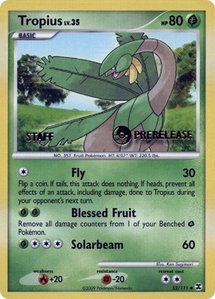 Tropius - 52/111 (Prerelease) [Staff] - Nintendo Promos (PR) #52/111 - Rare Pokémon Trading Card