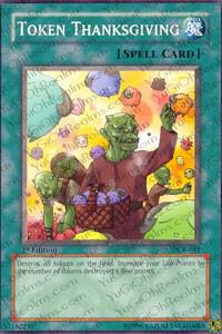 Token Thanksgiving trading card from Dark Crisis Token Thanksgiving - Dark Crisis YuGiOh trading card
