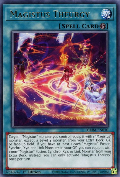 Magistus Theurgy trading card from Genesis Impact Magistus Theurgy - Genesis Impact YuGiOh trading card