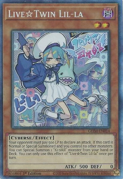 Live Twin Lil-la (CR) trading card from Genesis Impact Live Twin Lil-la (CR) - Genesis Impact YuGiOh trading card
