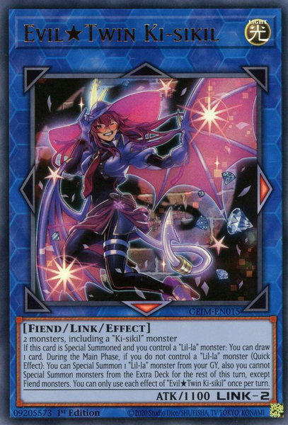 Evil Twin Ki-sikil - Genesis Impact YuGiOh trading card