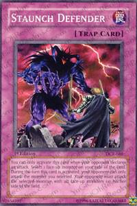 Staunch Defender trading card from Dark Crisis Staunch Defender - Dark Crisis YuGiOh trading card