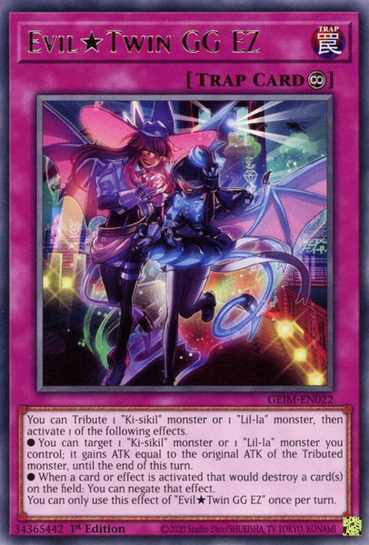 Evil Twin GG EZ - Genesis Impact YuGiOh trading card