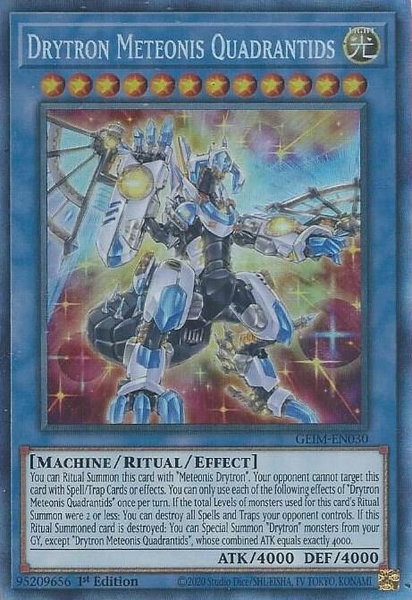 Drytron Meteonis Quadrantids (CR) - Genesis Impact YuGiOh trading card