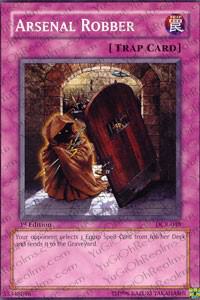 Arsenal Robber trading card from Dark Crisis Arsenal Robber - Dark Crisis YuGiOh trading card