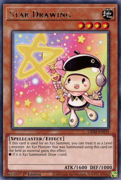 Star Drawing trading card from Genesis Impact Star Drawing - Genesis Impact YuGiOh trading card