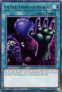 Extra-Foolish Burial - Genesis Impact (GEIM) #GEIM-EN043 - Rare YuGiOh Trading Card
