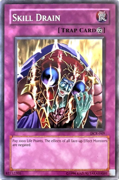 Skill Drain trading card from Dark Crisis Skill Drain - Dark Crisis YuGiOh trading card