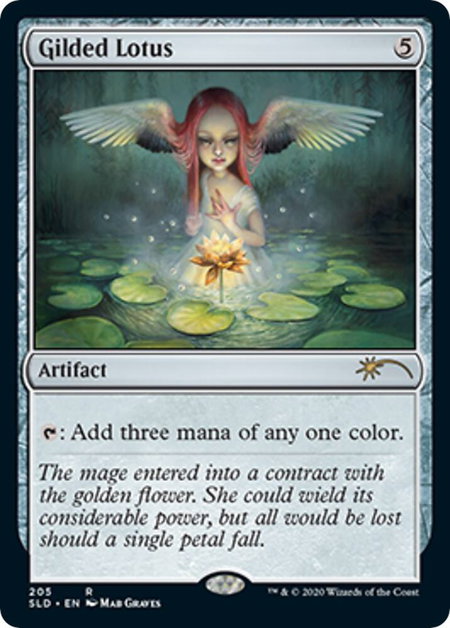 Gilded Lotus trading card from Secret Lair Drop Series Gilded Lotus - Secret Lair Drop Series Magic: The Gathering trading card