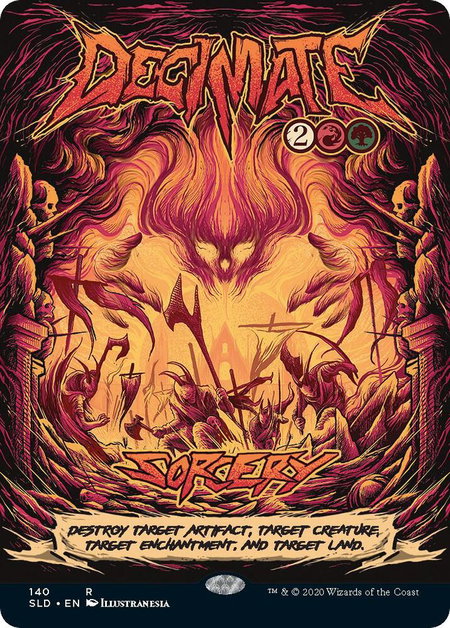 Decimate trading card from Secret Lair Drop Series Decimate - Secret Lair Drop Series Magic: The Gathering trading card