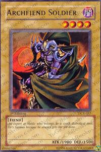 Archfiend Soldier trading card from Dark Crisis Archfiend Soldier - Dark Crisis YuGiOh trading card